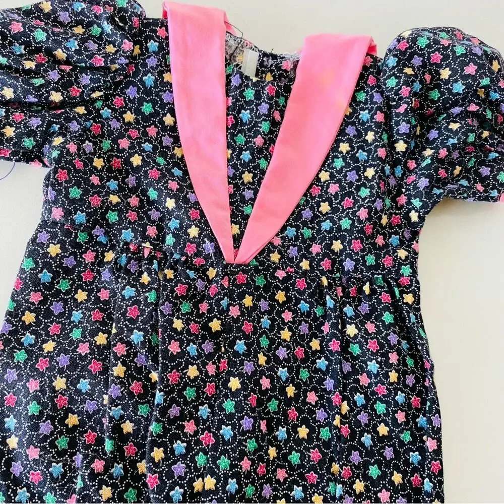 AMERICAN GIRL DOLL Blue Black Stars Americana Jumpsuit Romper Onesie Set 2